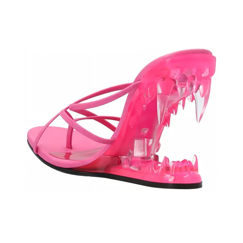 GCDS Odor-Resistant Flip Flops Women's Fuchsia-2