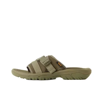 Teva Slip-Resistant Abrasion-Resistant Slide Slippers Men's Army Green