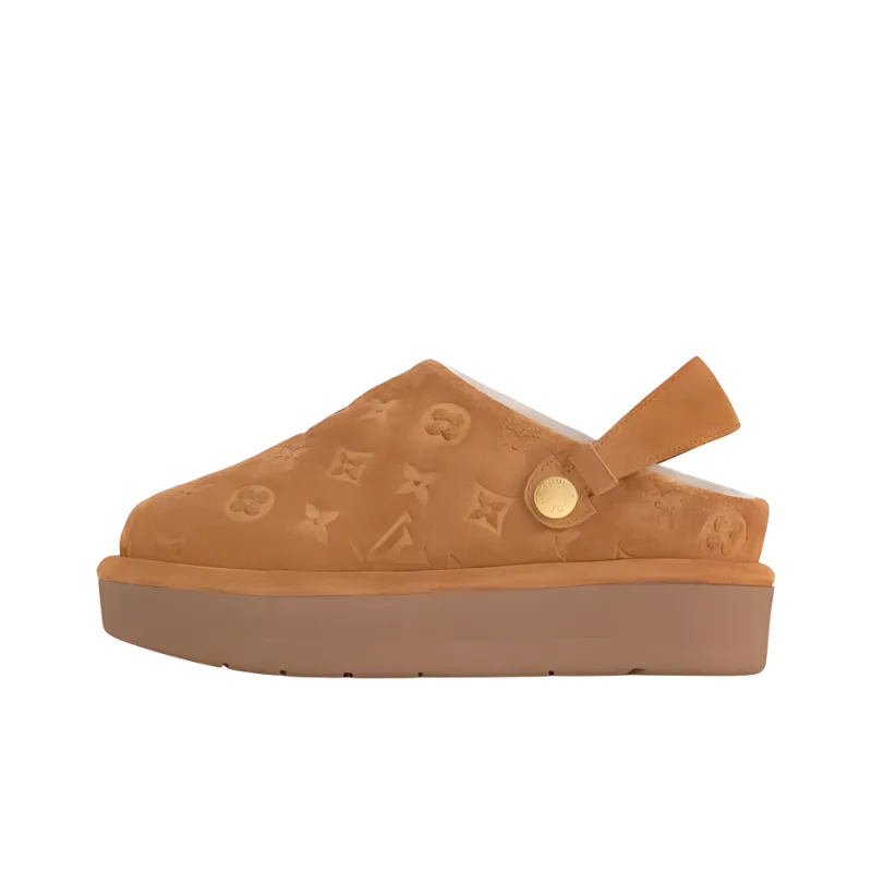 LOUIS VUITTON Aspen Casual Single Shoes Women's Brown-0