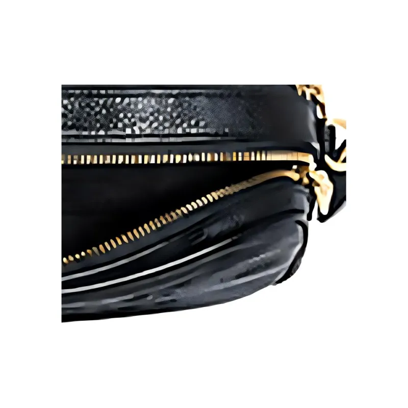 COACH Jes Leather Shoulder Bag Crossbody Bag Medium Size Women's Black-3