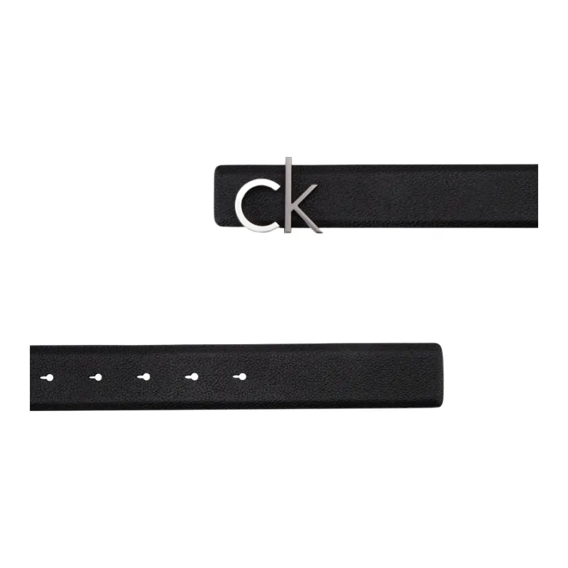 CALVIN KLEIN Cow Leather Leather Belts Men's Space Black/Earth Brown 3.5cm-1