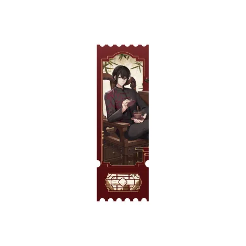 TENGXUNSHIPINCAOCHANGDI Matte House Film/Golden Glitter Ticket Root Photo Cards