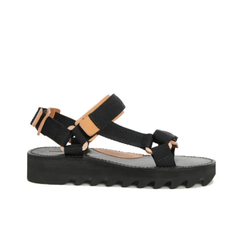 Hender Scheme Webb Beach Sandals Men's Black Brown-1