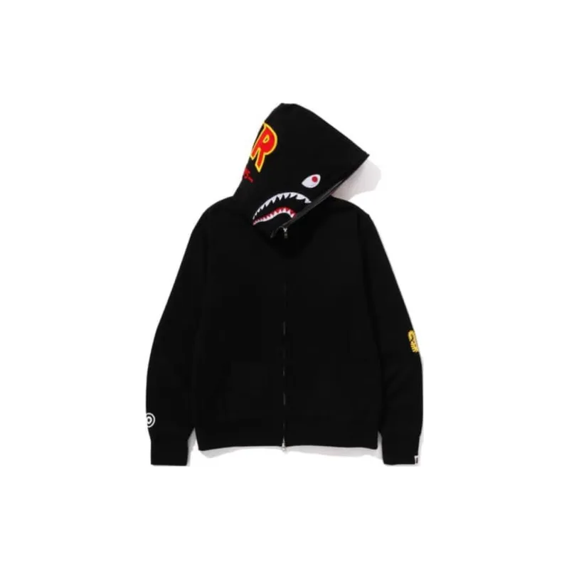 Bape Shark Wide Half Zip Pullover Hoodie-5