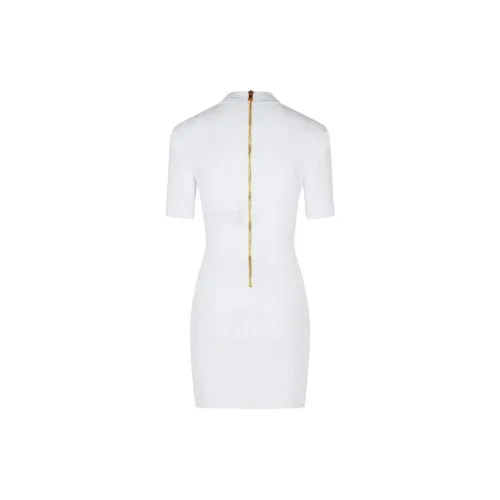 BALMAIN Button Embellished Knitted Dress