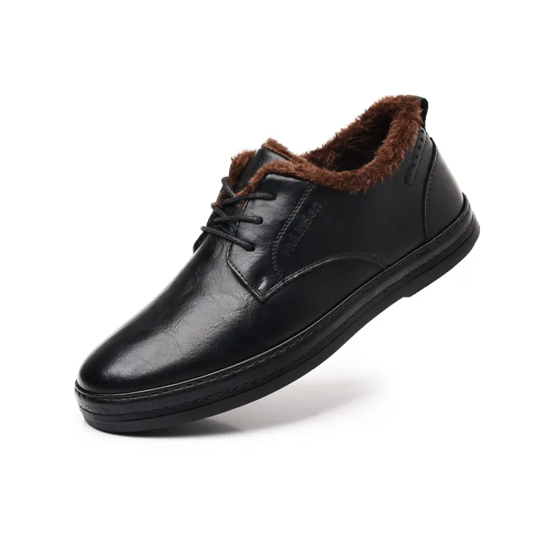 Mulinsen Insulated Shoe Warm Wear-Resistant Lightweight Low-Top Casual Shoes Men's-2