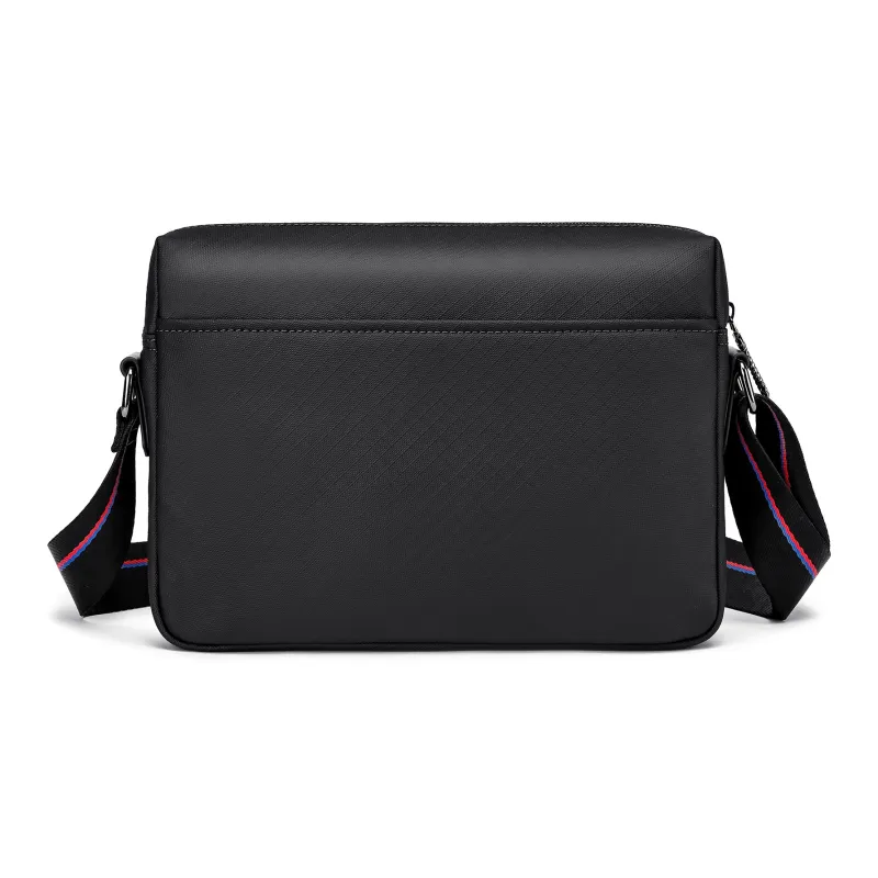FAIRWHALE Membrana Dermalis Crossbody Bags Shoulder Bags Medium Size Unisex Black-3