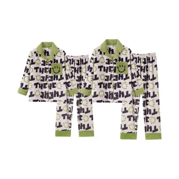 ABAOLI Pajama Set Unisex 2 Sets Image Color