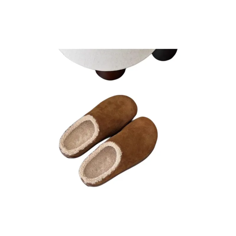 Qiao Anju Home Slippers Maroon Antelope Brown-2