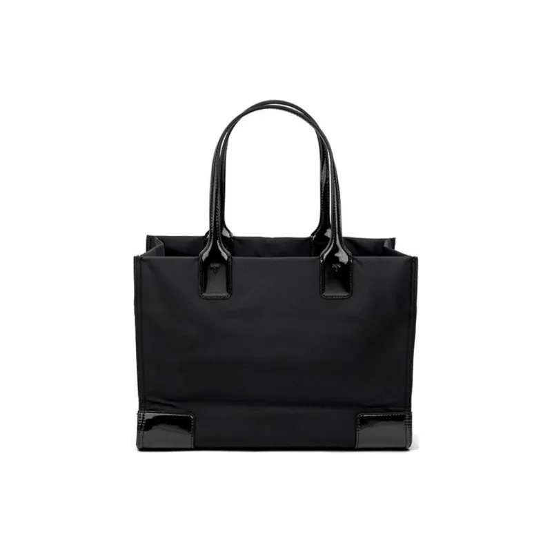 TORY BURCH Ella PU Tote Bag, Shopping Bag, Shoulder Bag, Handbag Trumpets Women's Black-2