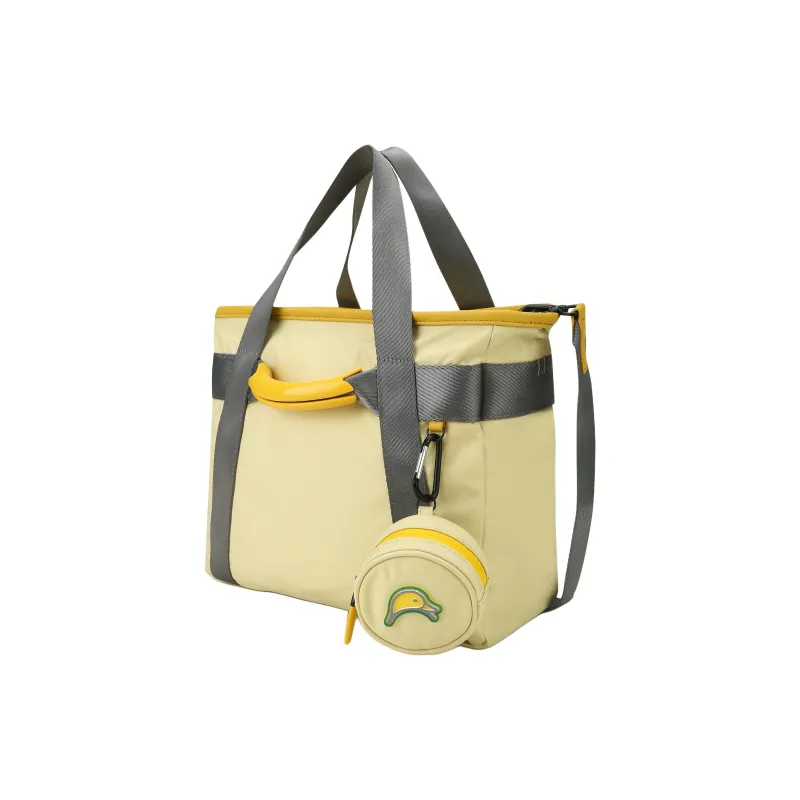 Mandarina Duck Polyester Tote Bag Shopping Bag Shoulder Bag Handbag Unisex Yellow-1