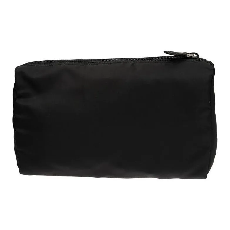PRADA Nylon Clutch Regular Women's Black-2