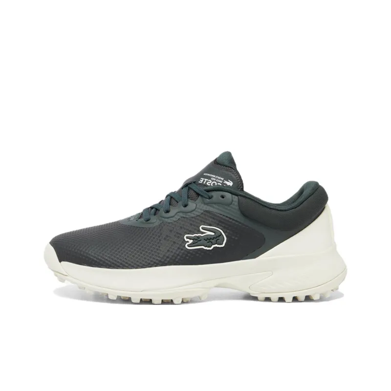 LACOSTE Golf Point Low Top Golf Shoes Women's Green Beige-0
