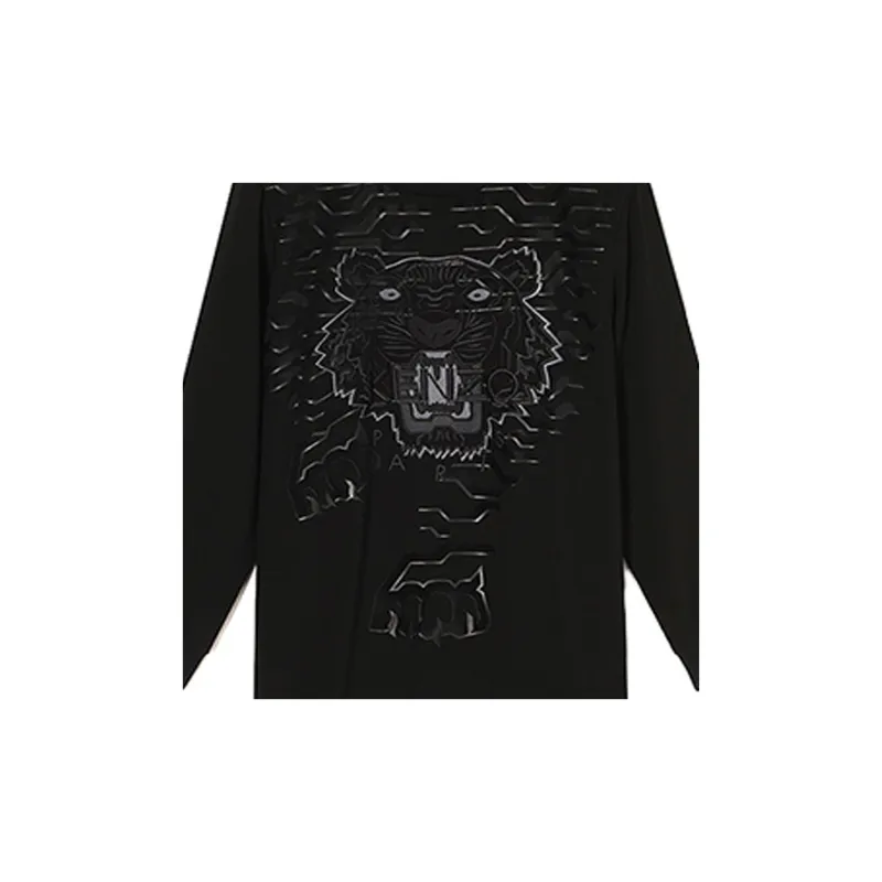 KENZO SS21 Long Sleeved Dress Women's Black-3