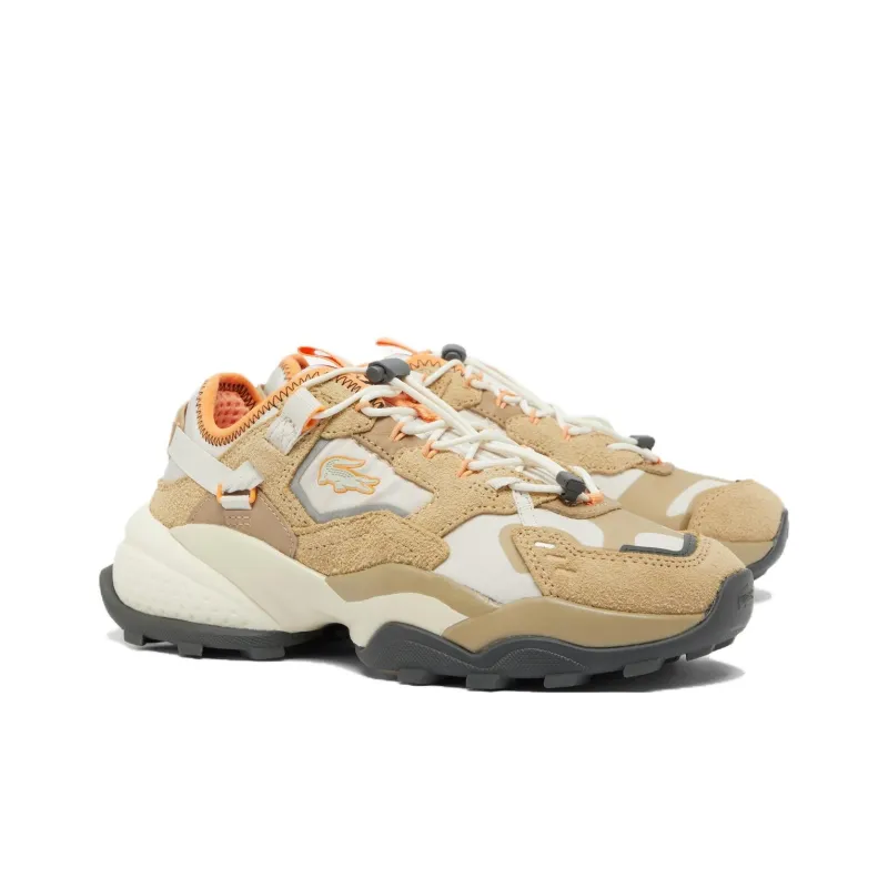 LACOSTE L-Guard Breaker Low-Top Outdoor Shoes Women's Brown White-1