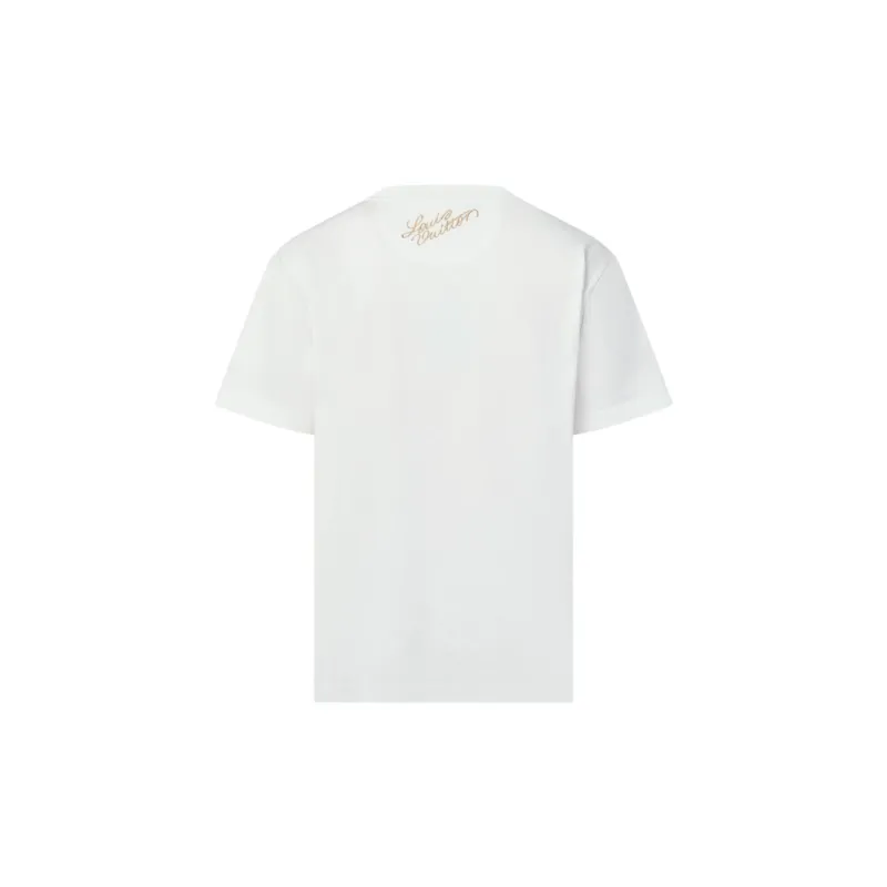 LOUIS VUITTON Embellished Cotton T Shirt-1