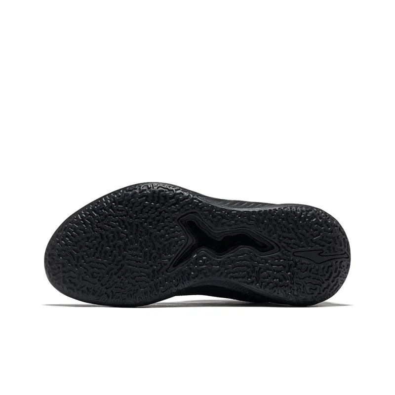 Erke Fearless 2.0 Cushioning Support Wear Resistant Slip Resistant Low Top Basketball Shoes Men's Jet Black-3