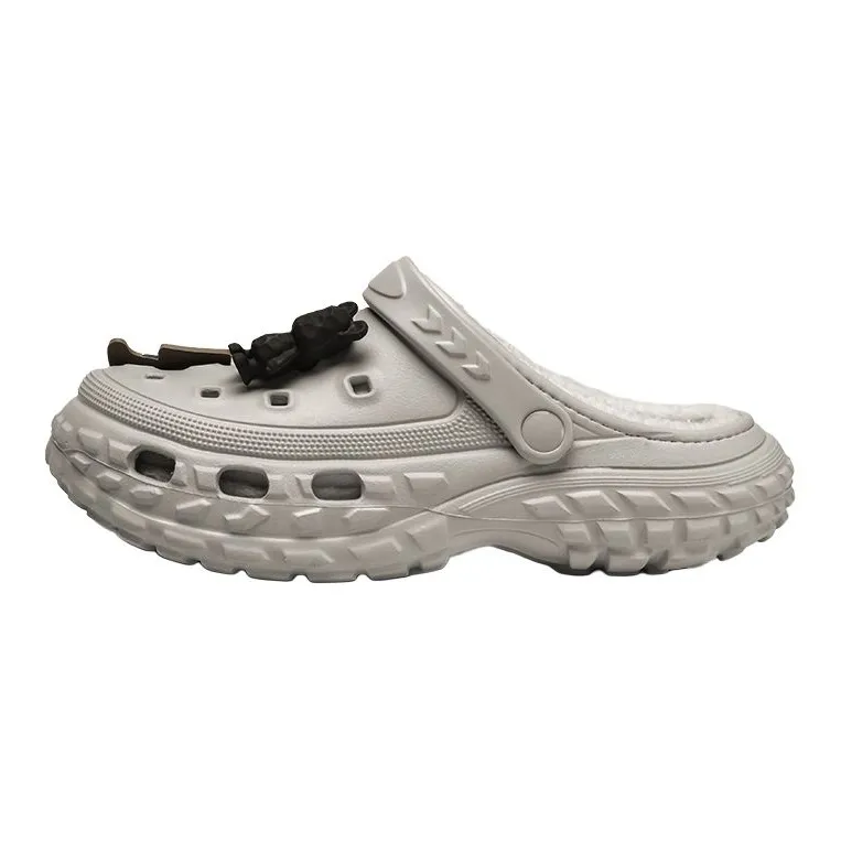 Darcy Sen Cotton Slippers Khaki/Black/Gray-15