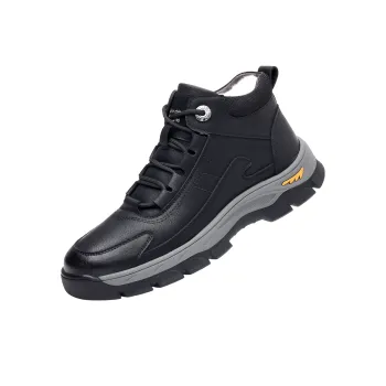 Bindu Abrasion Resistant Mid Top Casual Shoes Men's Black