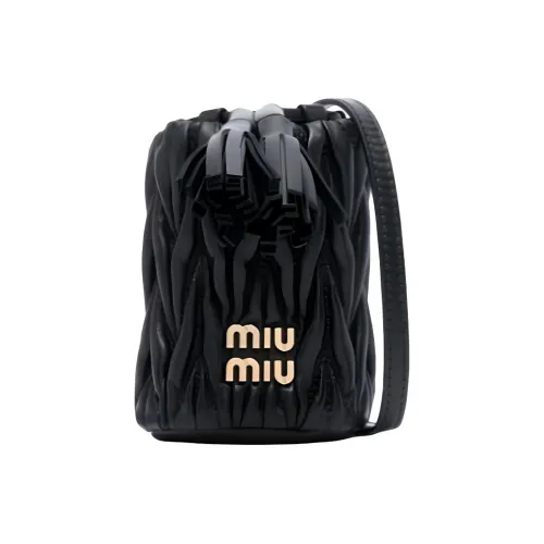MIU MIU Calfskin Handbag, Shoulder Bag Mini Women's Black