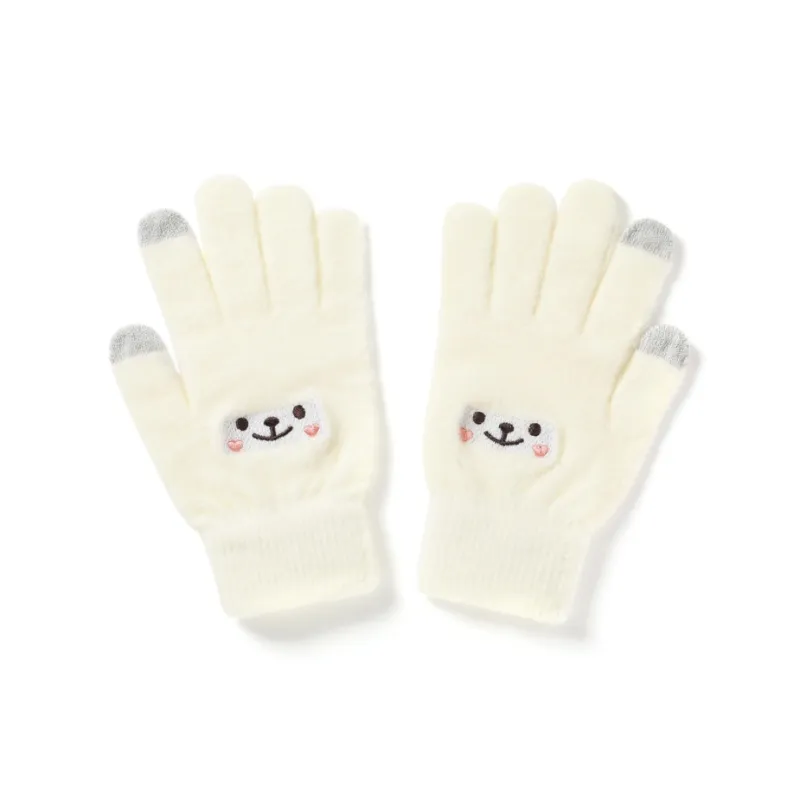 FREE RABBITⅡ Warm Knitted Fabric Touchscreen Compatible Knit Gloves Unisex-0