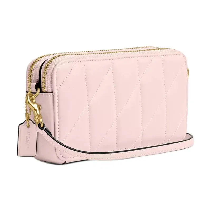 COACH Kira Nappa Leather Shoulder Bag Crossbody Bag Small Size Women's Blush Pink-2