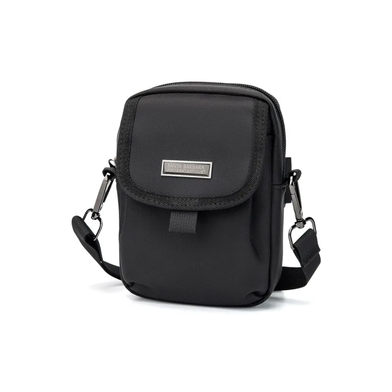 SANTA BARBARA POLO & RACQUET CLUB Fabric Shoulder Bag Regular Men's Black/Royal Blue-1