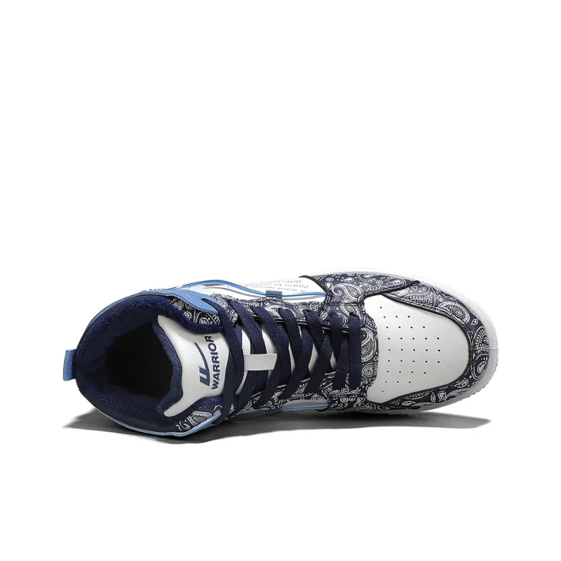 WARRIOR Skateboard Shoes Unisex High Top Gray/Blue-23