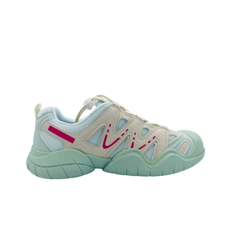 QIANJIN Low Top Casual Shoes Women's Light Aqua Green-3