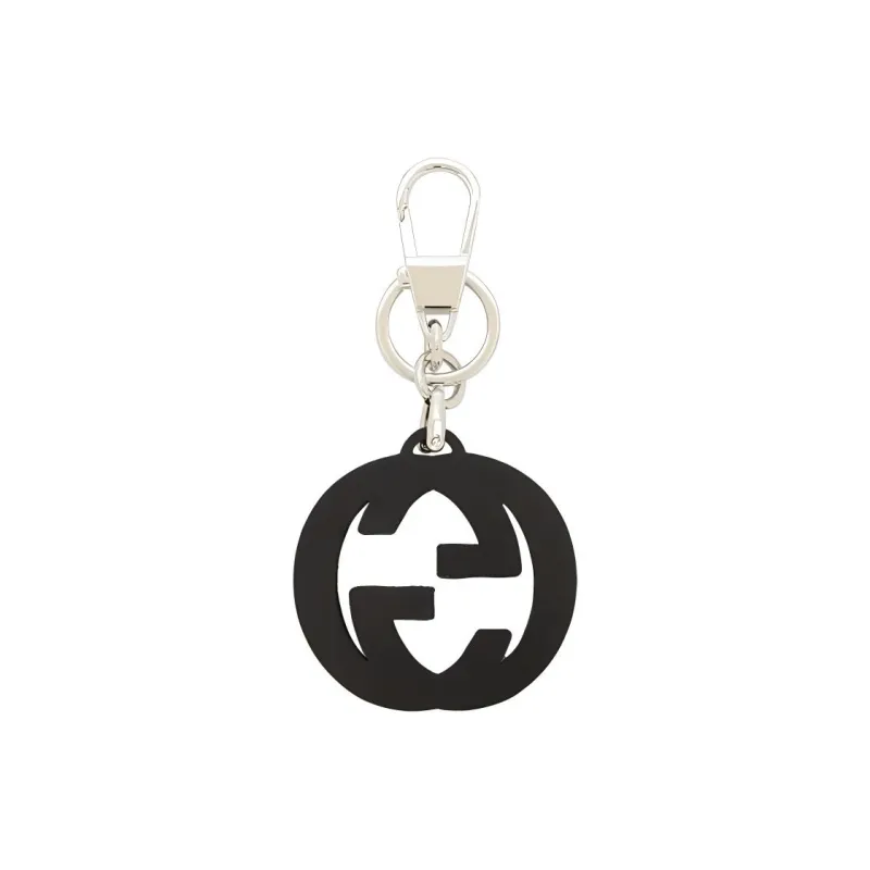 GUCCI Leather Keychains Unisex Orange-2