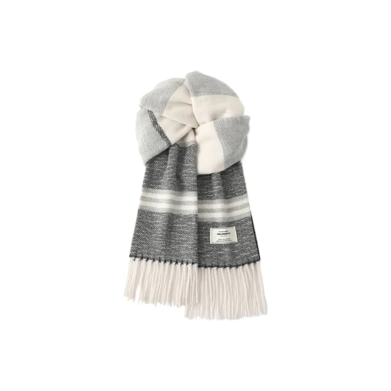 FREE RABBITⅡ Korean Style Fashion Elegance Versatile Warm Fringe Shawl Scarf Unisex-6