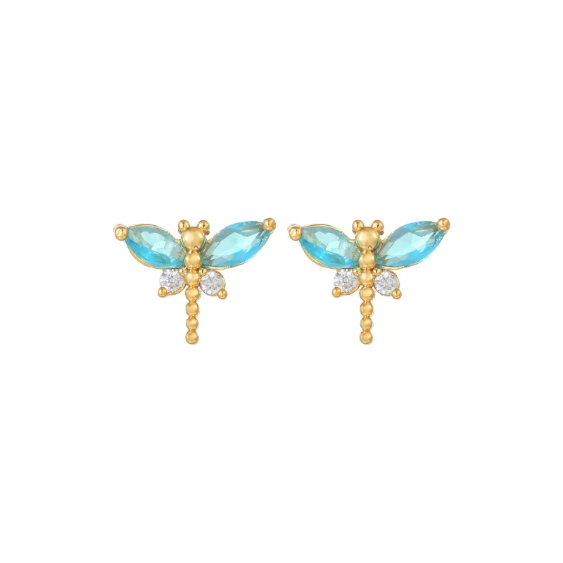 KING OF BLING Copper Stud Earrings Women's Year Of The Snake Good Luck-2