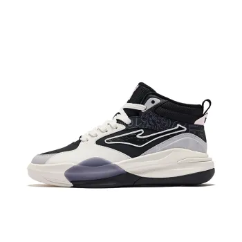 Erke Tang Palace Night Garden 3V2 Warm Anti Slip And Wear Resistant High Top Skateboard Shoes Women's Black Gray White