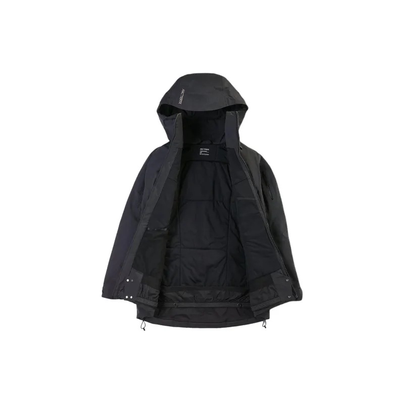 Arcteryx Skiing And Paragliding Water-Resistant Windproof Breathable Warm Windbreaker Jacket Women's Black-3