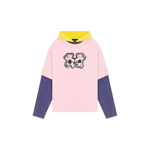 WE11DONE Teddy Twins Layered Hoodie