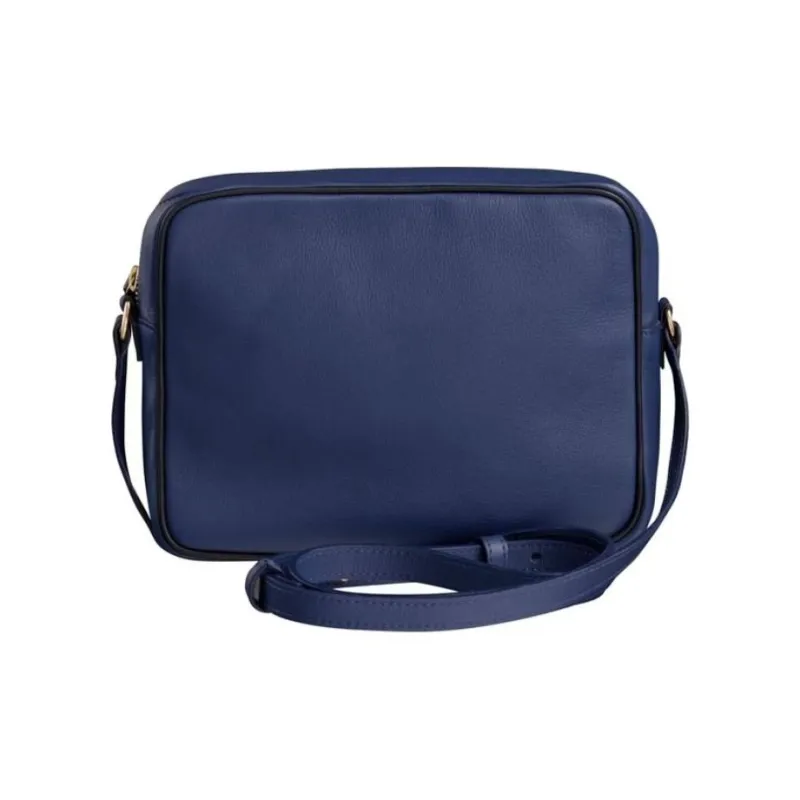 INES DE LA FRESSANGE Calfskin Crossbody Bag, Shoulder Bag Women's Marine Blue-2