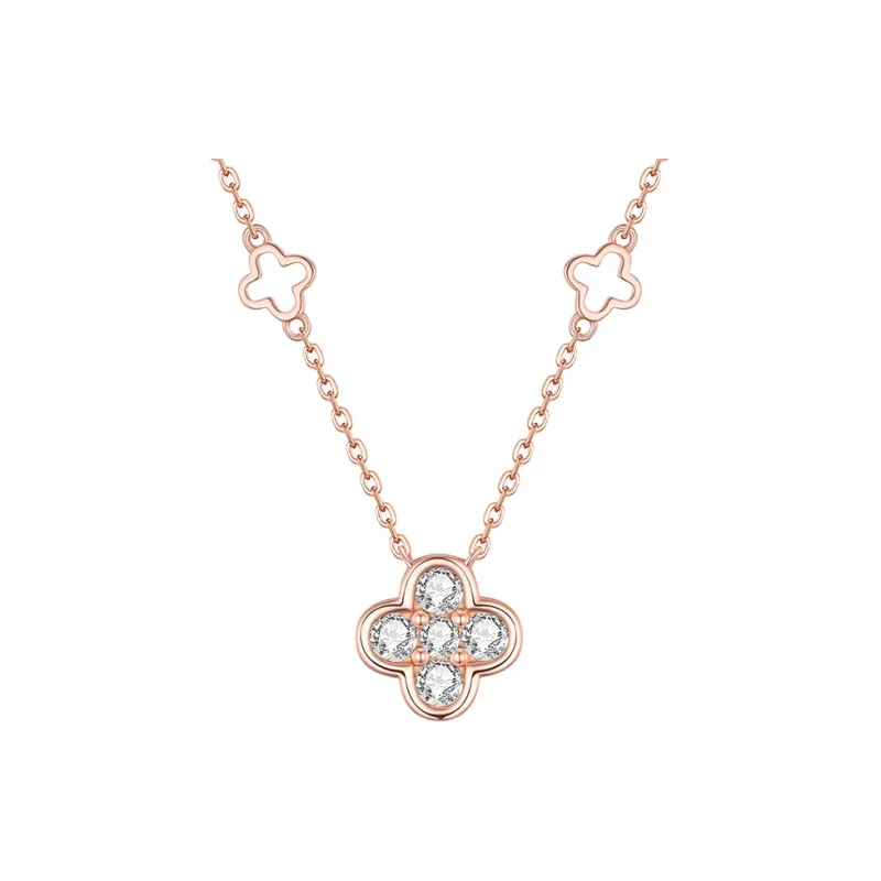 Vcixyou 925 Sterling Silver Necklaces Women's Rose Gold-0