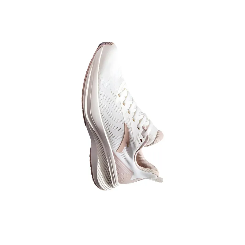 Anta Cushioning Wear-Resistant Low-Top Running Shoes Women's White Gray-2