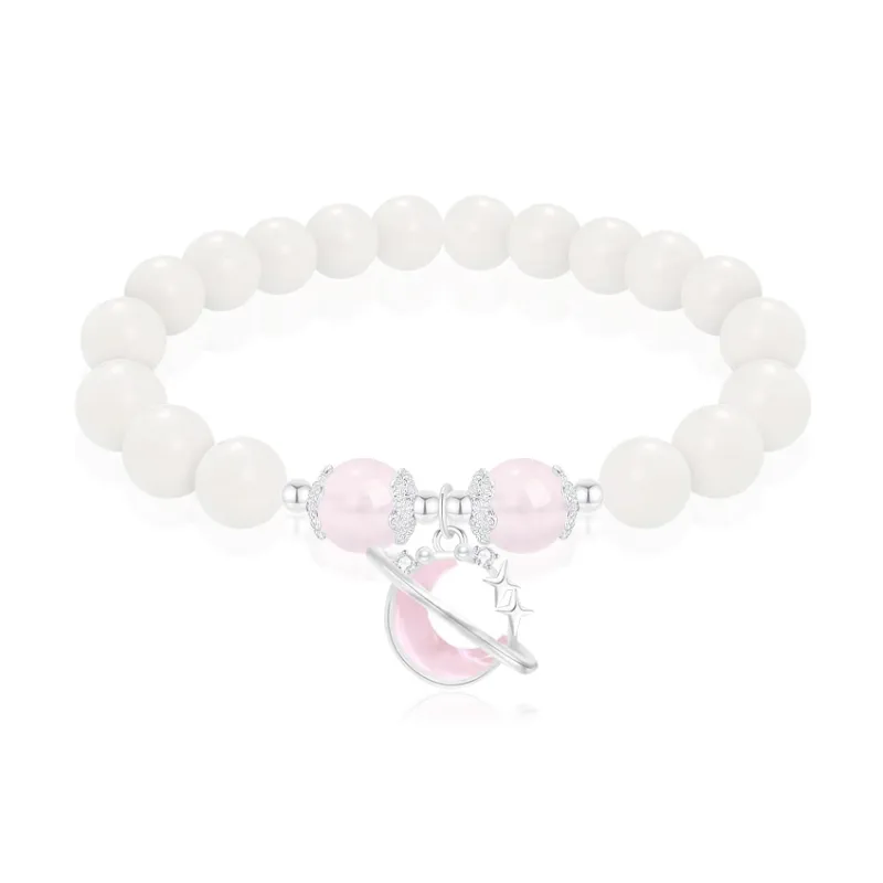 Thuban Ark White Jade Bodhi Bracelets Women's-0