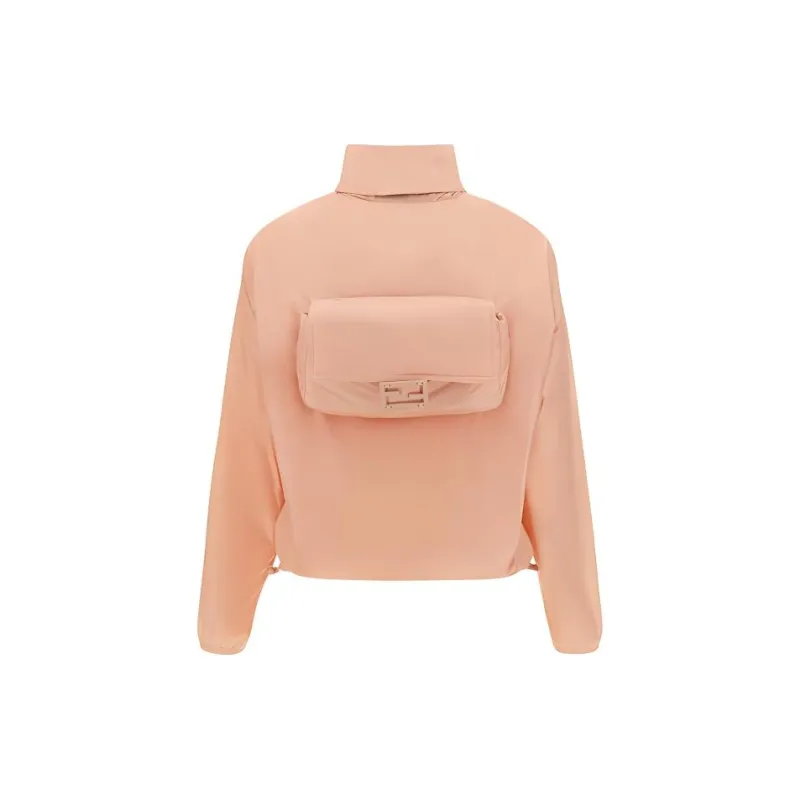 FENDI High Neck Bag Detailed Windbreaker-1
