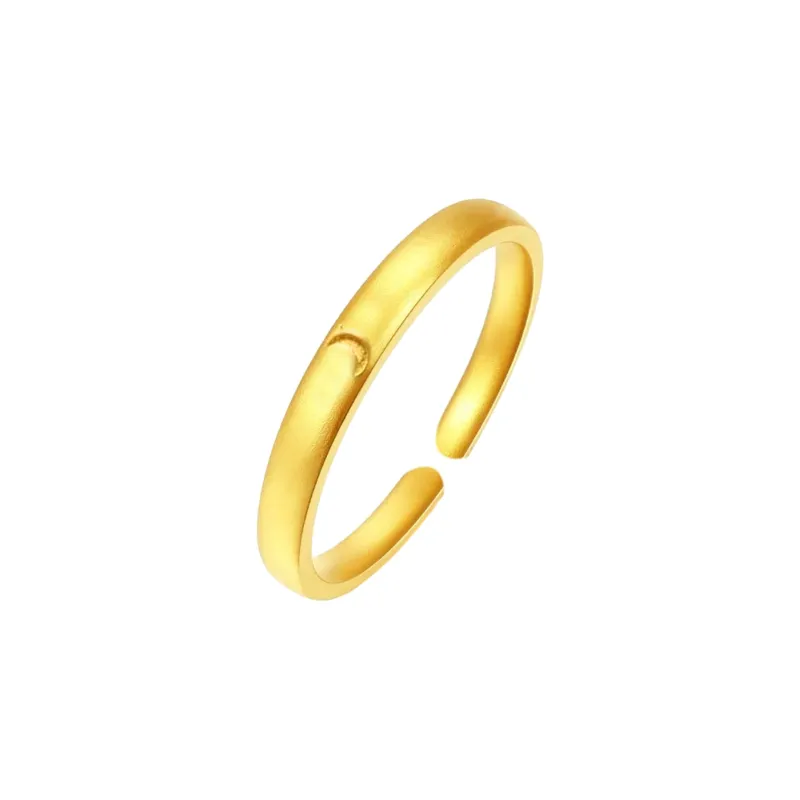 MAGICPOLE 925 Sterling Silver With Zircon Rings Unisex Gold-2