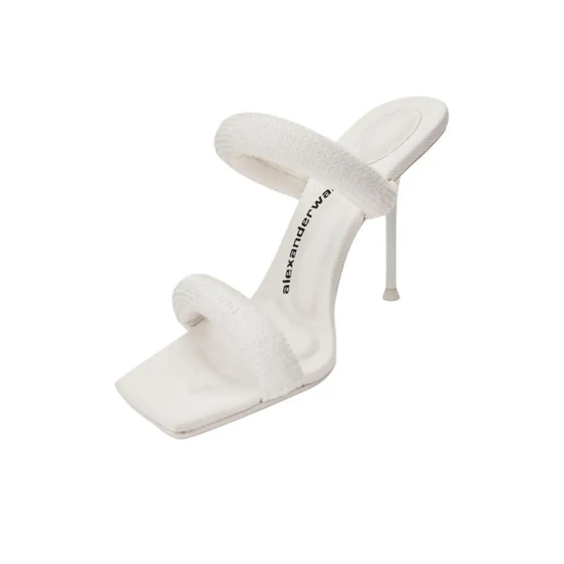 Alexander Wang Julie Slide Slippers 10.5cm Women's White-1