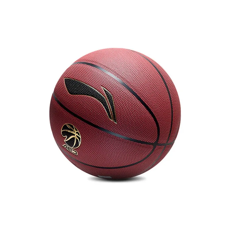 LiNing CBA Collection PU Basketball Brown Red Size 7 Ball Training Unisex-5
