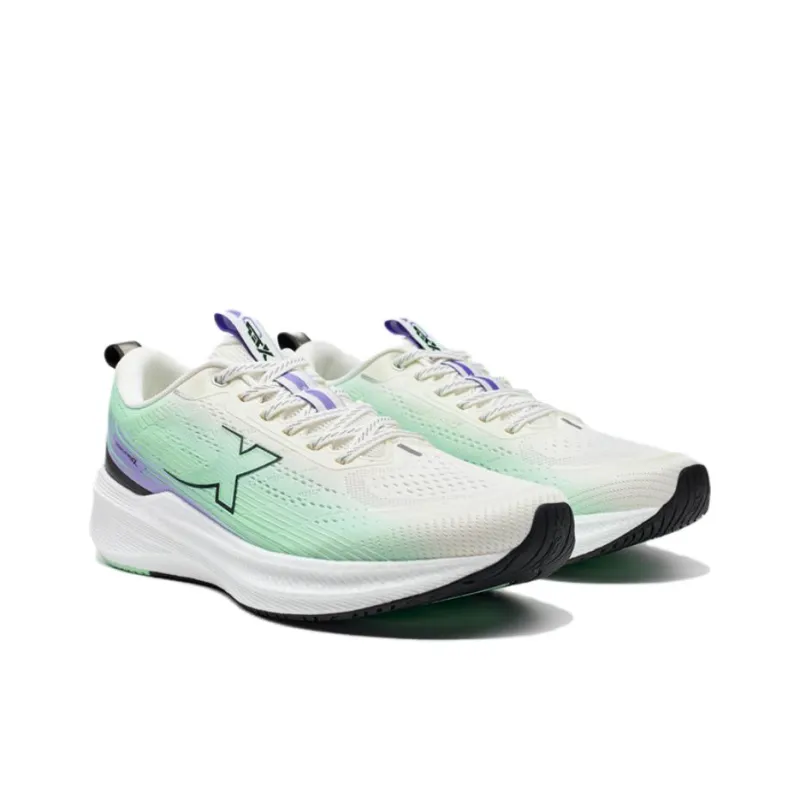 XTEP Cushioning, Wear Resistant Low Top Sprint Running Shoes Men's White Green-3