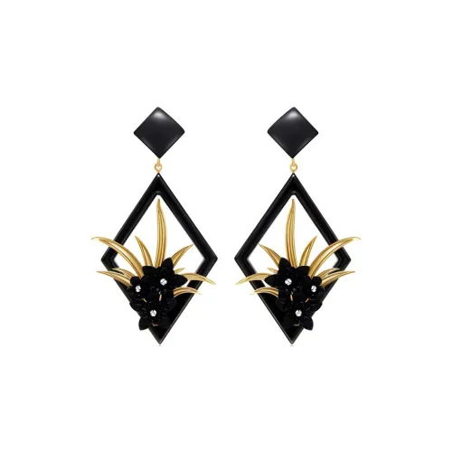 MIDNIGHT OPERA HOUSE Resin Earrings Women's Black