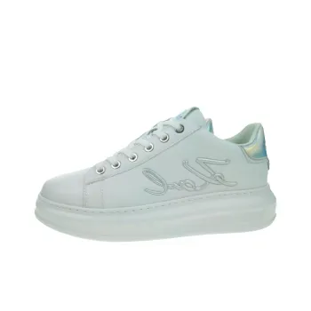 KARL LAGERFELD Abrasion Resistant Low Top Skateboard Shoes Women's Green White