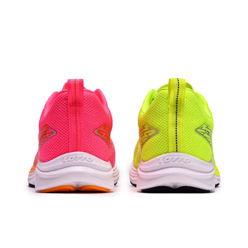 LOTTO Cushioning Rebound Wear-Resistant Low-Top Running Shoes Men's Neon Yellow-8