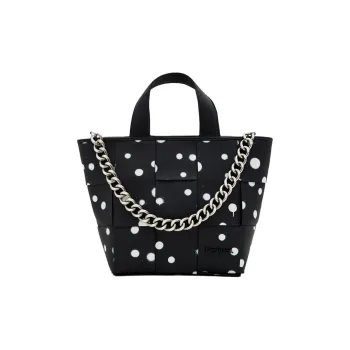 Desigual Polyester Tote Bag, Shopping Bag, Handbag Regular Women's Black