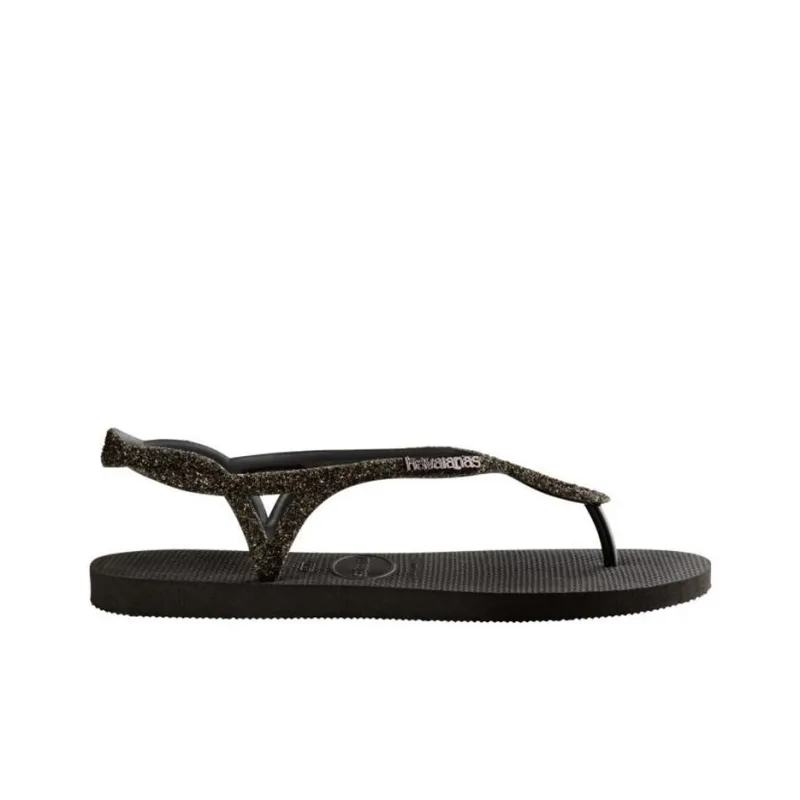 Havaianas Luna Premium Stylish Sandals Women's Fire Blaze Black-1