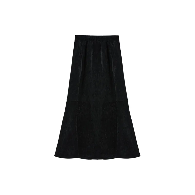 WESTLINK Casual Long Skirts Women's Black-1